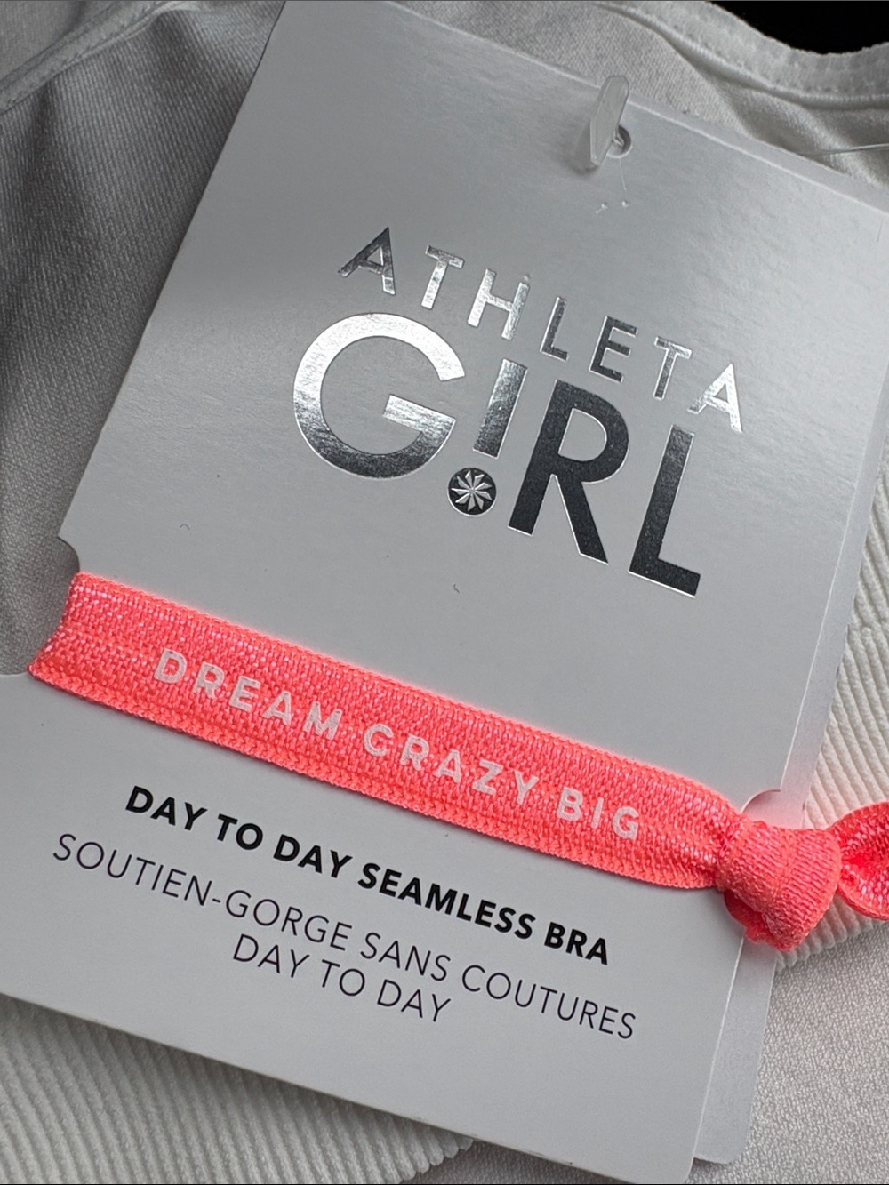 NWT Athleta Girl Bundle of Two Day to Day Seamless White Bras Size L/12. - Picture 5 of 6